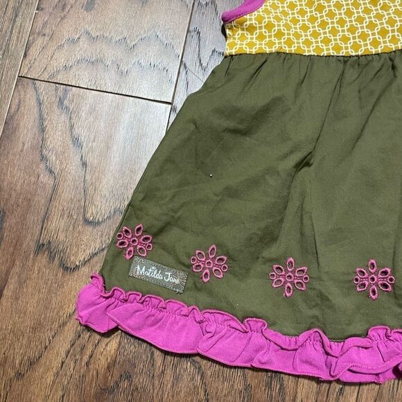 Matilda Jane Enchanted Garden Seabean Mixed Print Sleeveless Tank Tunic size 4 - Picture 8 of 8